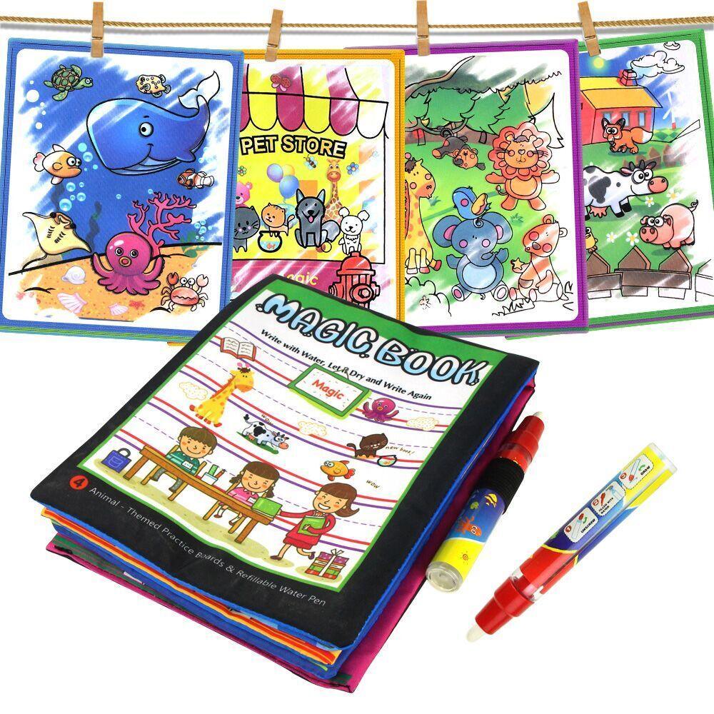 Magic Water Drawing Book and Doodle Board for Toddlers