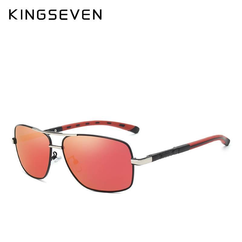 Men's Aluminum Magnesium Polarized Rectangular Sport Sunglasses