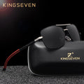 Men's rectangular polarized sunglasses with aluminum-magnesium frames for driving