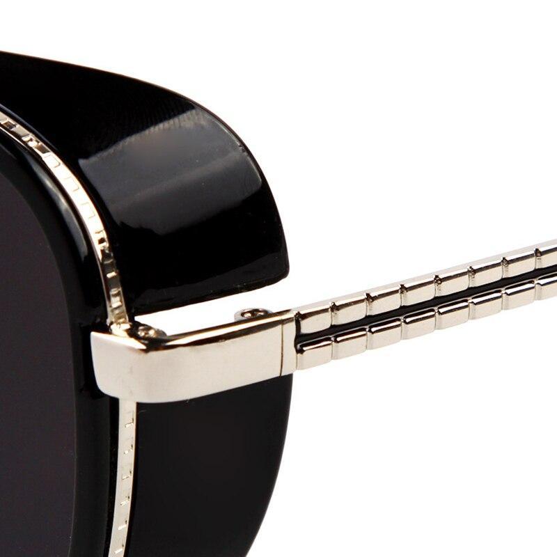 Steampunk Tortoise Mirrored Round Sunglasses UV400 Modern Fashion