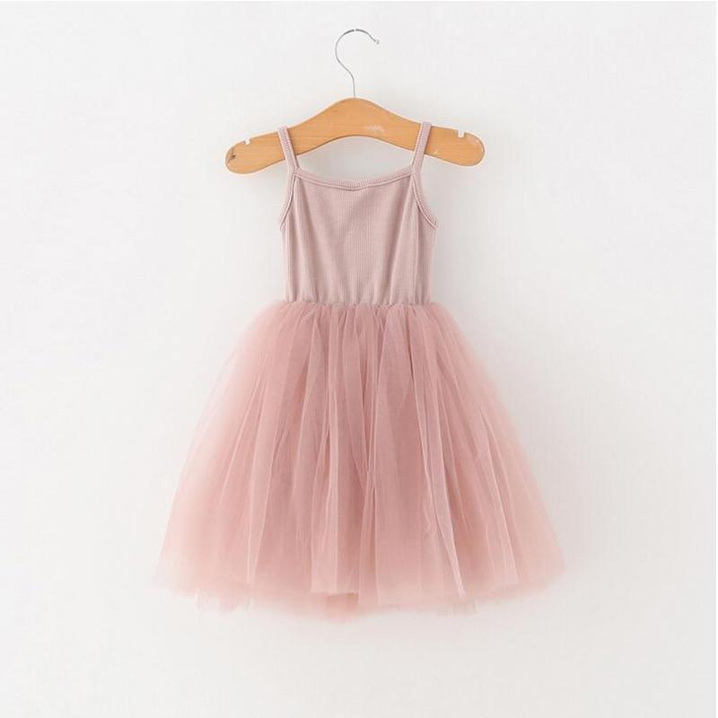 Baby Girl Ballet Tulle Dress - Romantic Sleeveless A-Line Gown