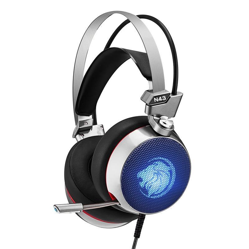 N43 7.1 Virtual Surround Sound Gaming Headset with Mic & LED Light