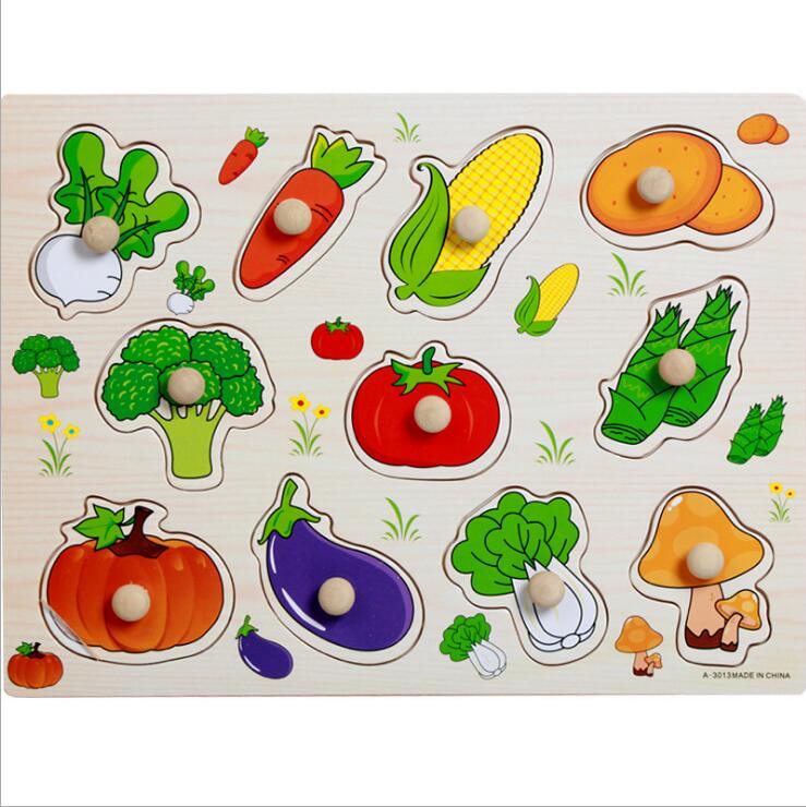 Wooden Educational Learning Puzzle Board for Toddlers & Kids