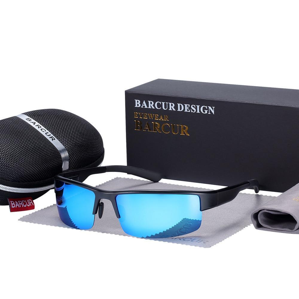 Oversized Square Polarized Retro Sunglasses UV400 Protection