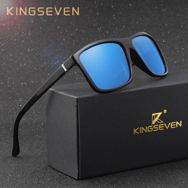 Classic unisex rectangular TR90 sunglasses with black frame