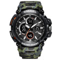 Army Green Military Sport Digital Watch with LED Display & Alarm