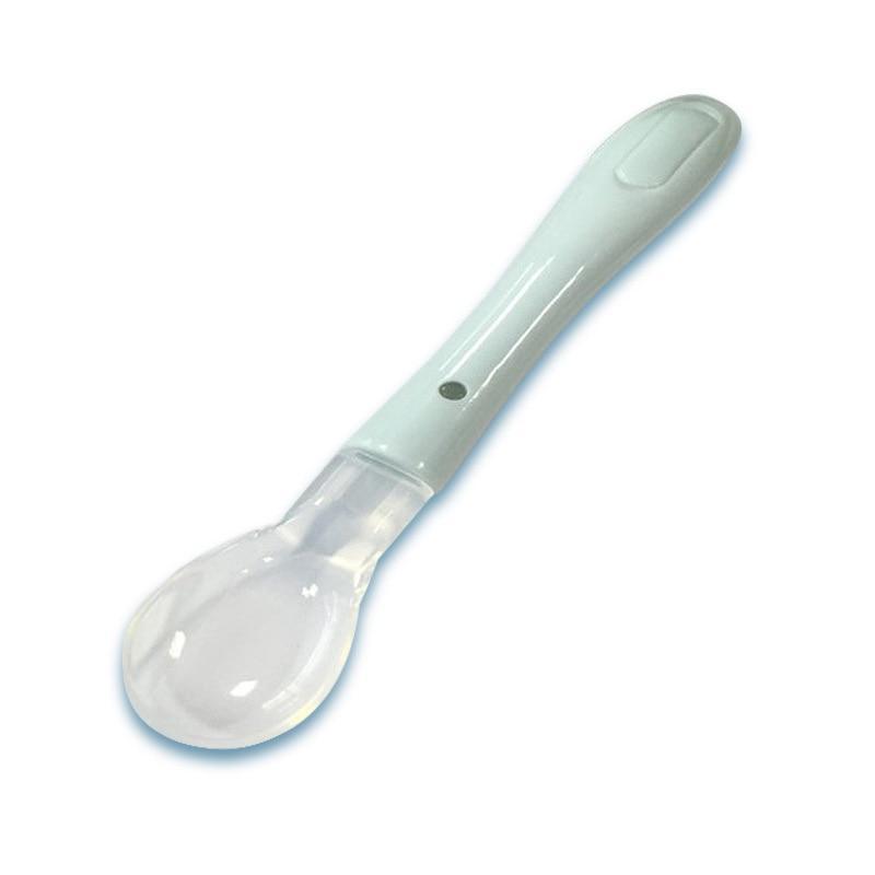 Temperature Sensing Silicone Baby Spoon for Safe Learning
