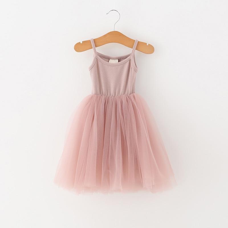 Baby Girl Ballet Tulle Dress - Romantic Sleeveless A-Line Gown