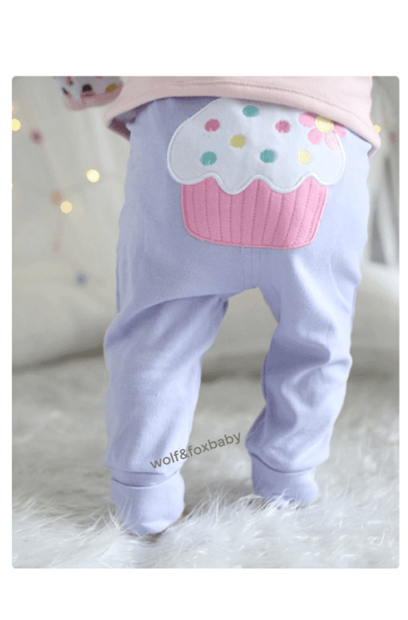 5-Pack Baby Cotton Cartoon Pants, Safari and Star Print Set