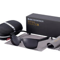 Men's Polarized Aluminum Square Sunglasses UV400 Protection