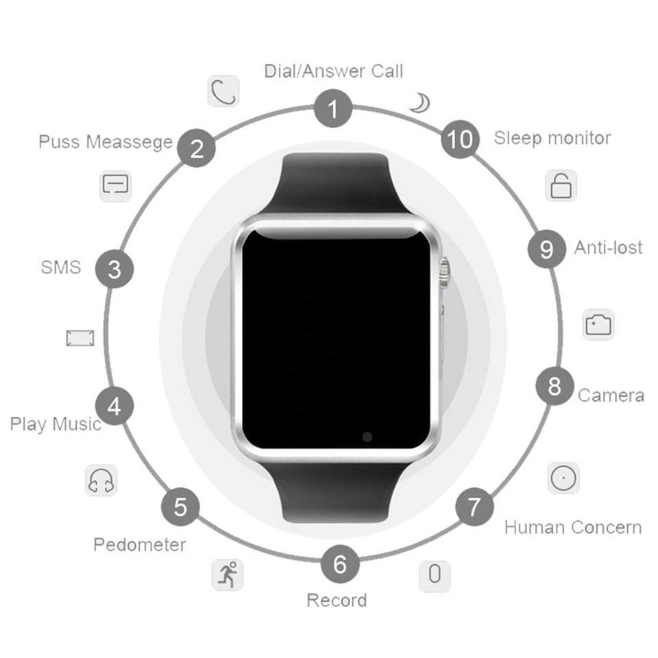 Bluetooth Smartwatch with SIM Support for Android & iOS