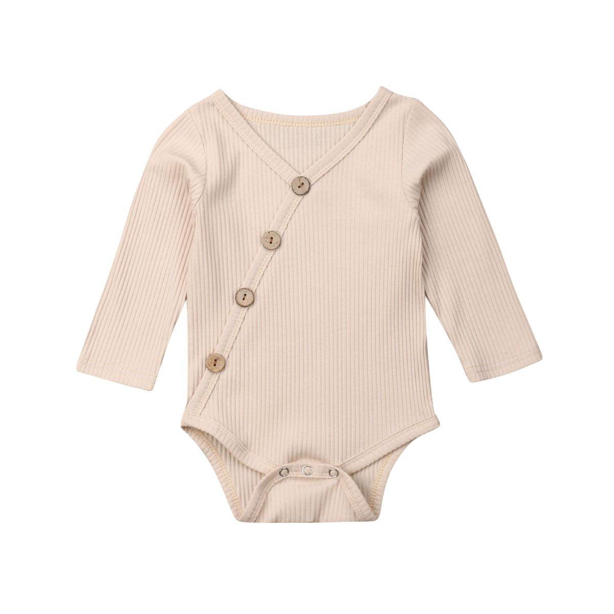 Minimalist Knitted Cotton Unisex Baby Romper for Newborns
