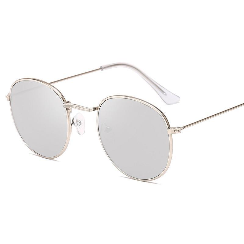 Classic Round Unisex Polarized Sunglasses Vintage Mirror Style