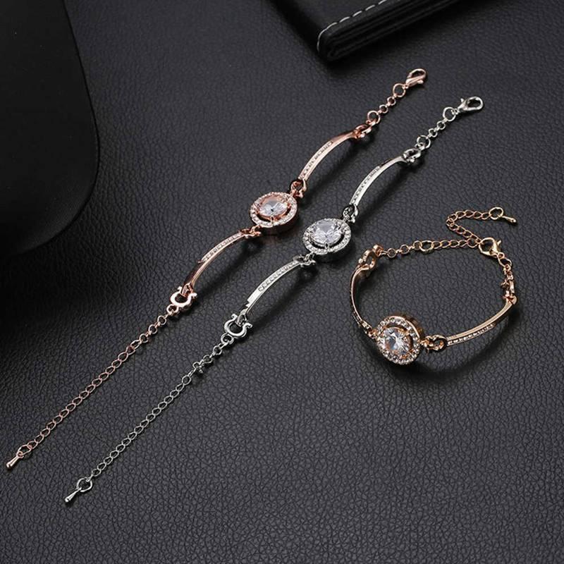 Luxury Multi-Layer Zircon Rhinestone Bangle Bracelet