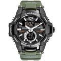 Modern Luxury Sport Watch with Dual Display and 50M Waterproofing