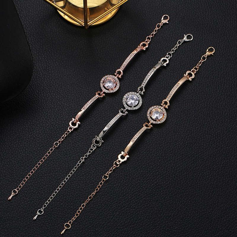 Luxury Multi-Layer Zircon Rhinestone Bangle Bracelet
