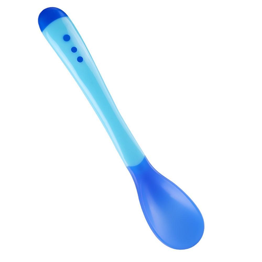 Temperature Sensing Silicone Baby Spoon for Safe Learning