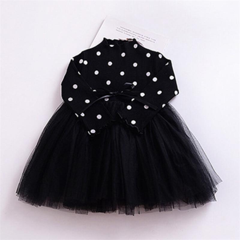 Girls Winter Knit Dress Grey White Festive Long Sleeve Holiday Outfit