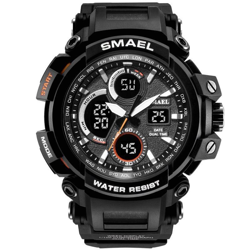 Men's Tactical Sport Watch 50M Waterproof Military Digital LED