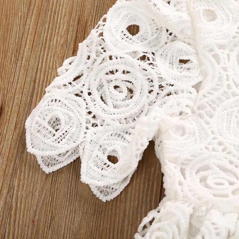 Classic Baby Girls Floral Lace Party Dress with Headband