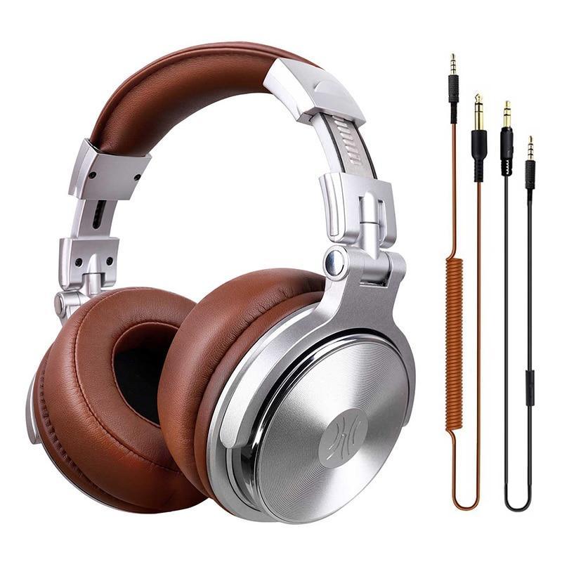 Wired Studio Pro DJ Headphones with Mic & 3.5mm/6.35mm Input