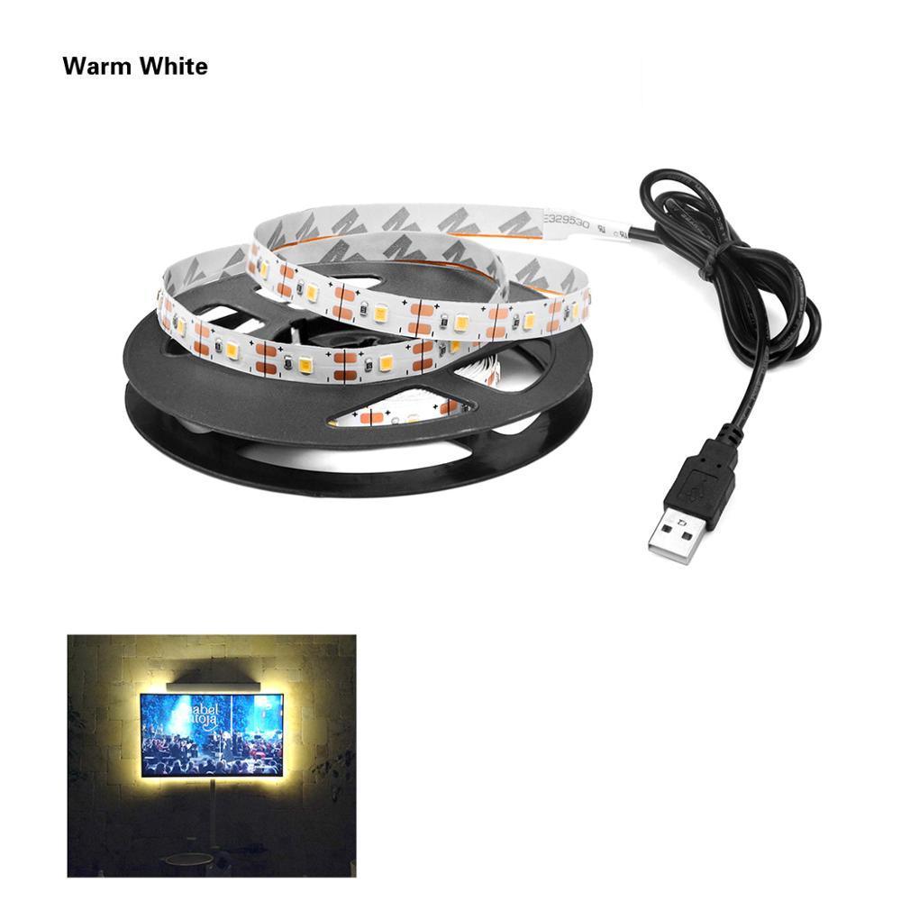 RGB LED USB Flexible Tape Light for TV Background and Decor
