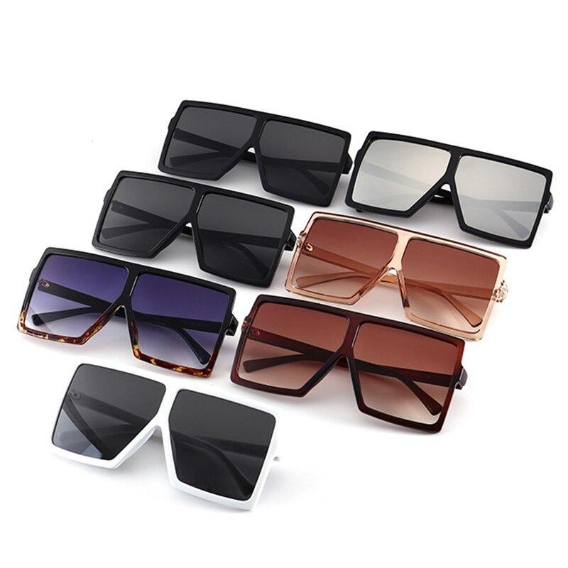 Luxury Oversized Square Frame Sunglasses with Anti-Glare Lenses