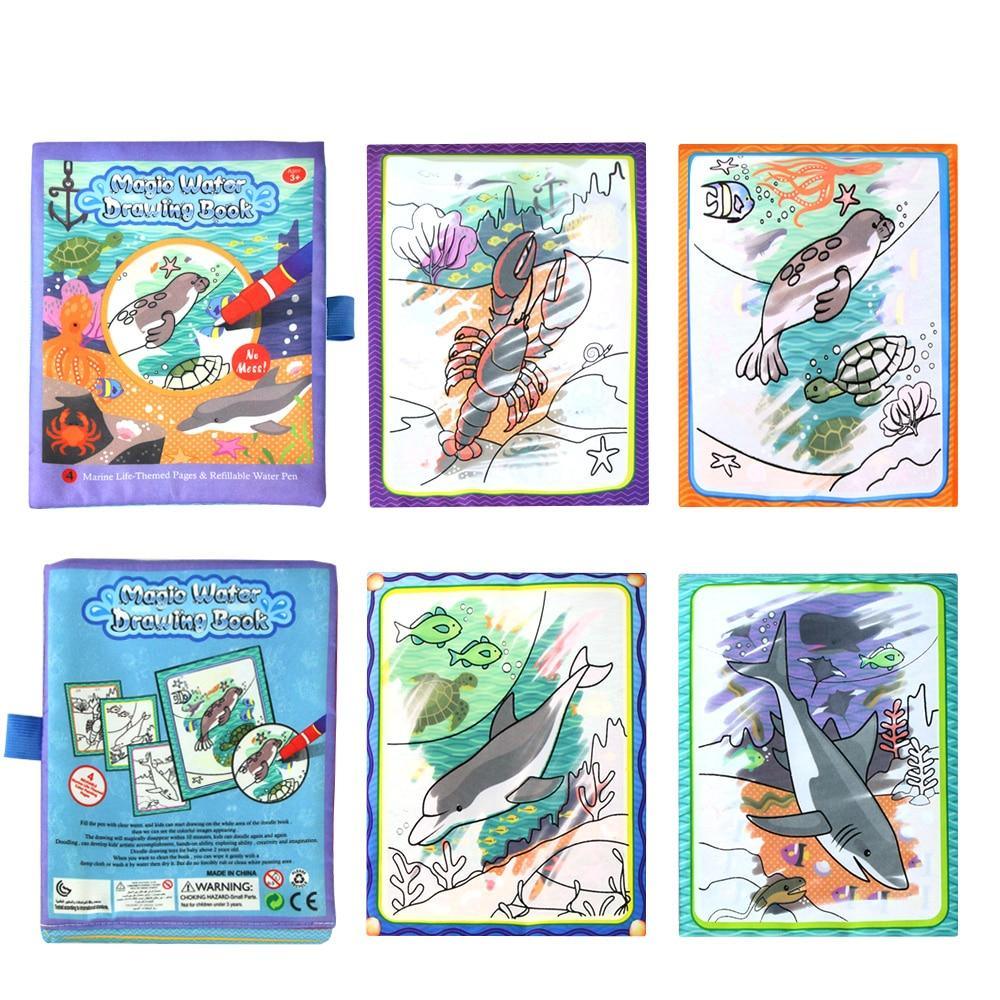 Magic Water Drawing Book and Doodle Board for Toddlers