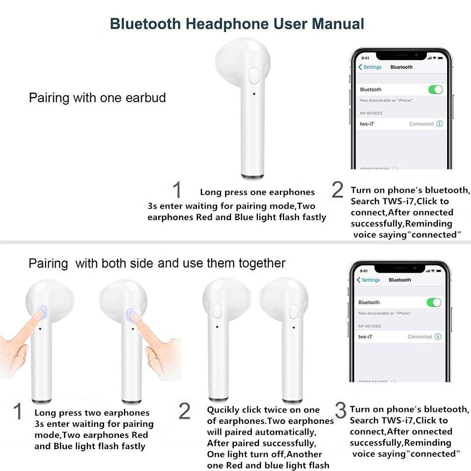 Bluetooth 5.0 Wireless Sports Earbuds - Black, White, Red, Gold, Pink