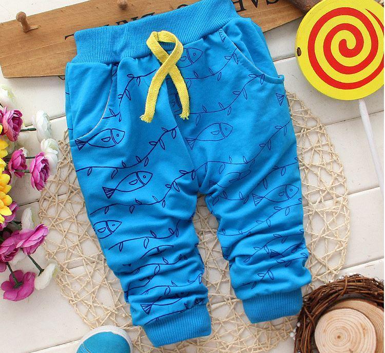 Cotton Animal Print Baby Pants Playwear Unisex 0-24 Months