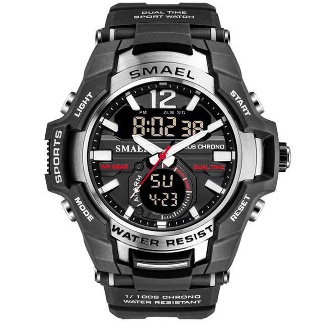 Mens Tactical Dual Display Chronograph Sport Watch