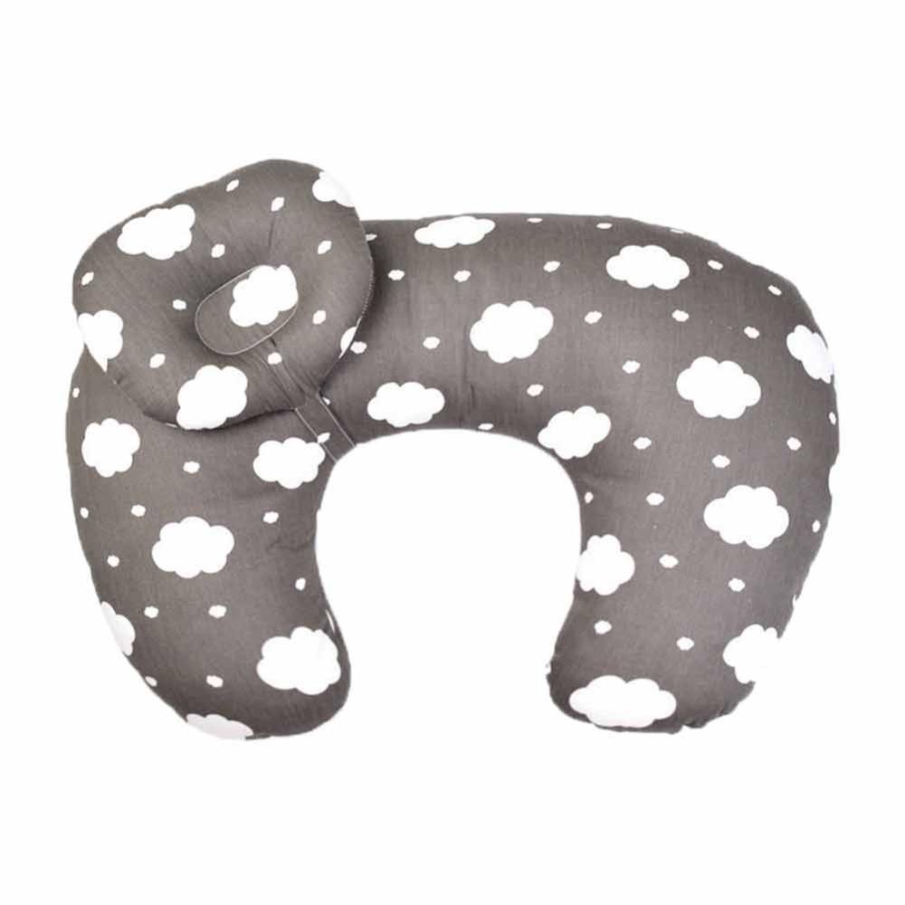 U-Shaped Nursing Pillow – Soft Cotton Support for Baby & Nursery