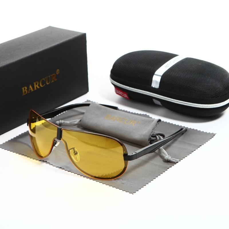 Yellow Lens Night Driving Glasses with Polarized Glare Reduction