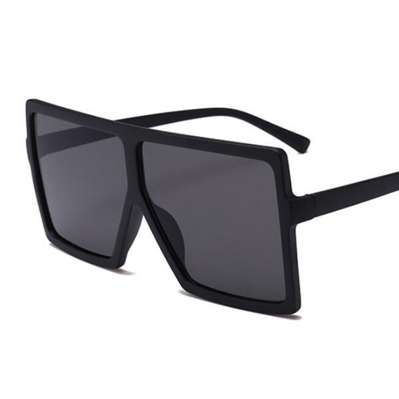 Luxury Oversized Square Frame Sunglasses with Anti-Glare Lenses