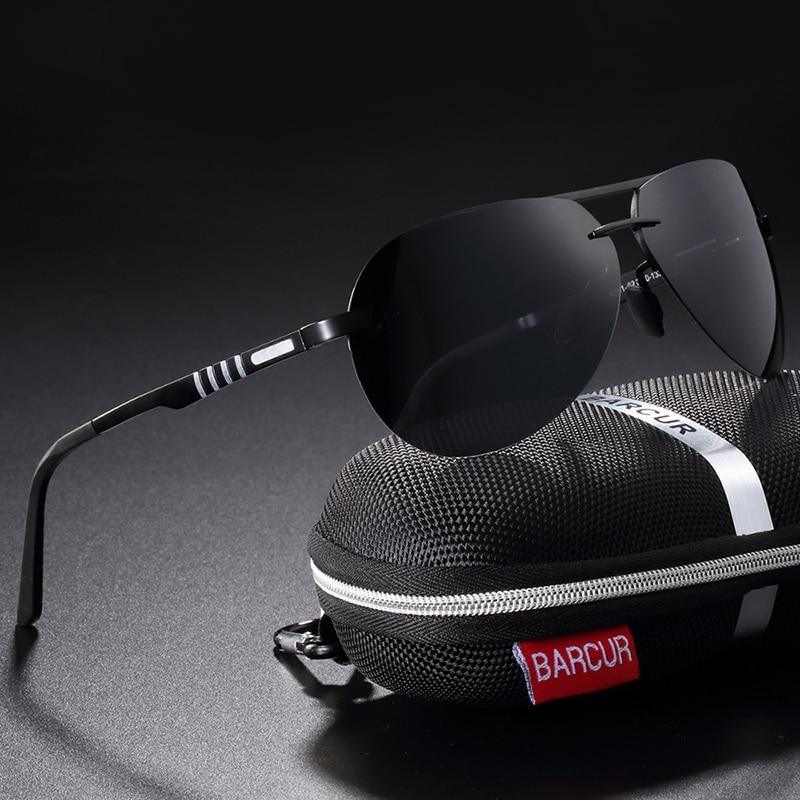 Metal Aviator Polarized Sunglasses - Luxury Sport Pilot Eyewear