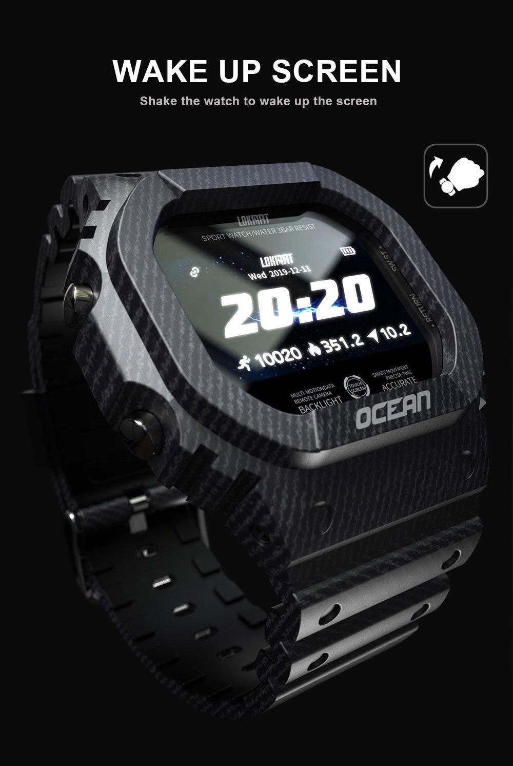 Unisex Smart Sports Watch with Heart Rate & Blood Pressure Monitor