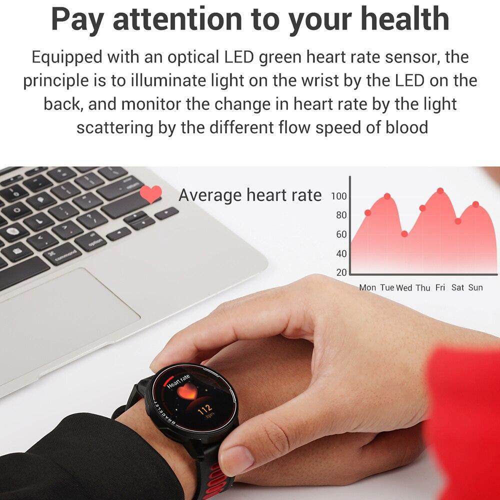 IP68 Waterproof Smartwatch Fitness Tracker for Android & iOS