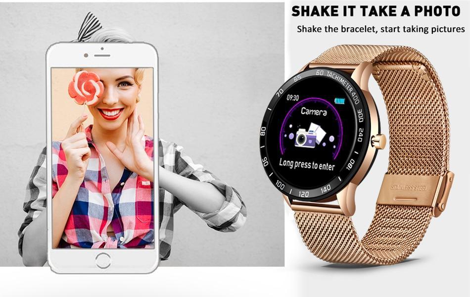 Modern Luxury LED Smart Watch with Heart Rate & Fitness Tracker