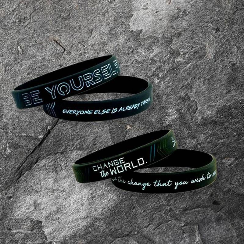 Inspirational Silicone Wristband - Minimalist Motivational Jewelry