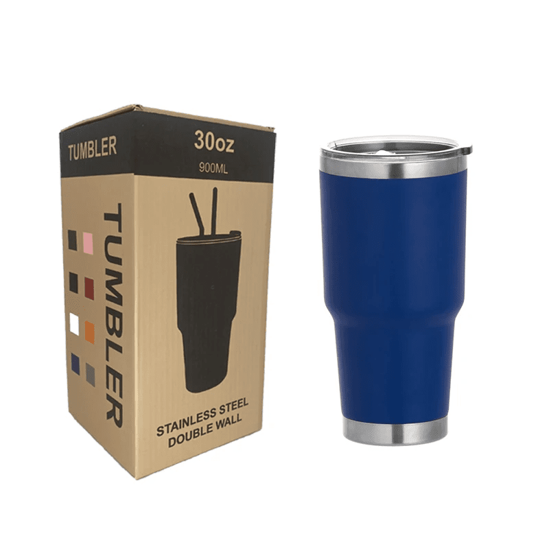 30oz Stainless Steel Insulated Travel Tumbler – Minimalist Design