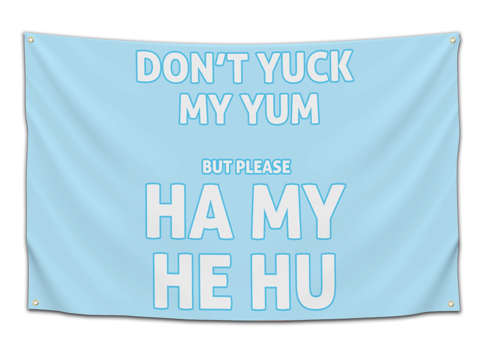 Ha My He Hu Graphic Rave Flag Festival Accessory for Headbangers