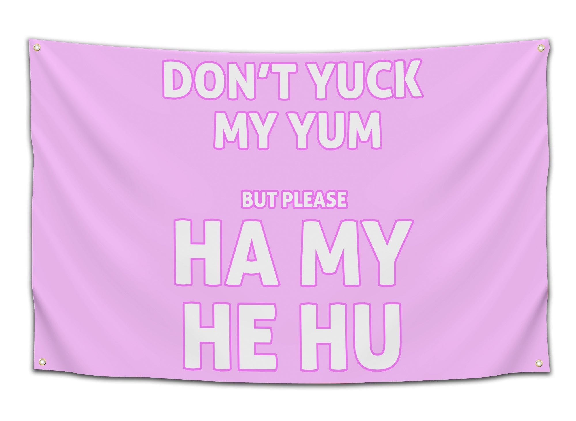 Ha My He Hu Graphic Rave Flag Festival Accessory for Headbangers