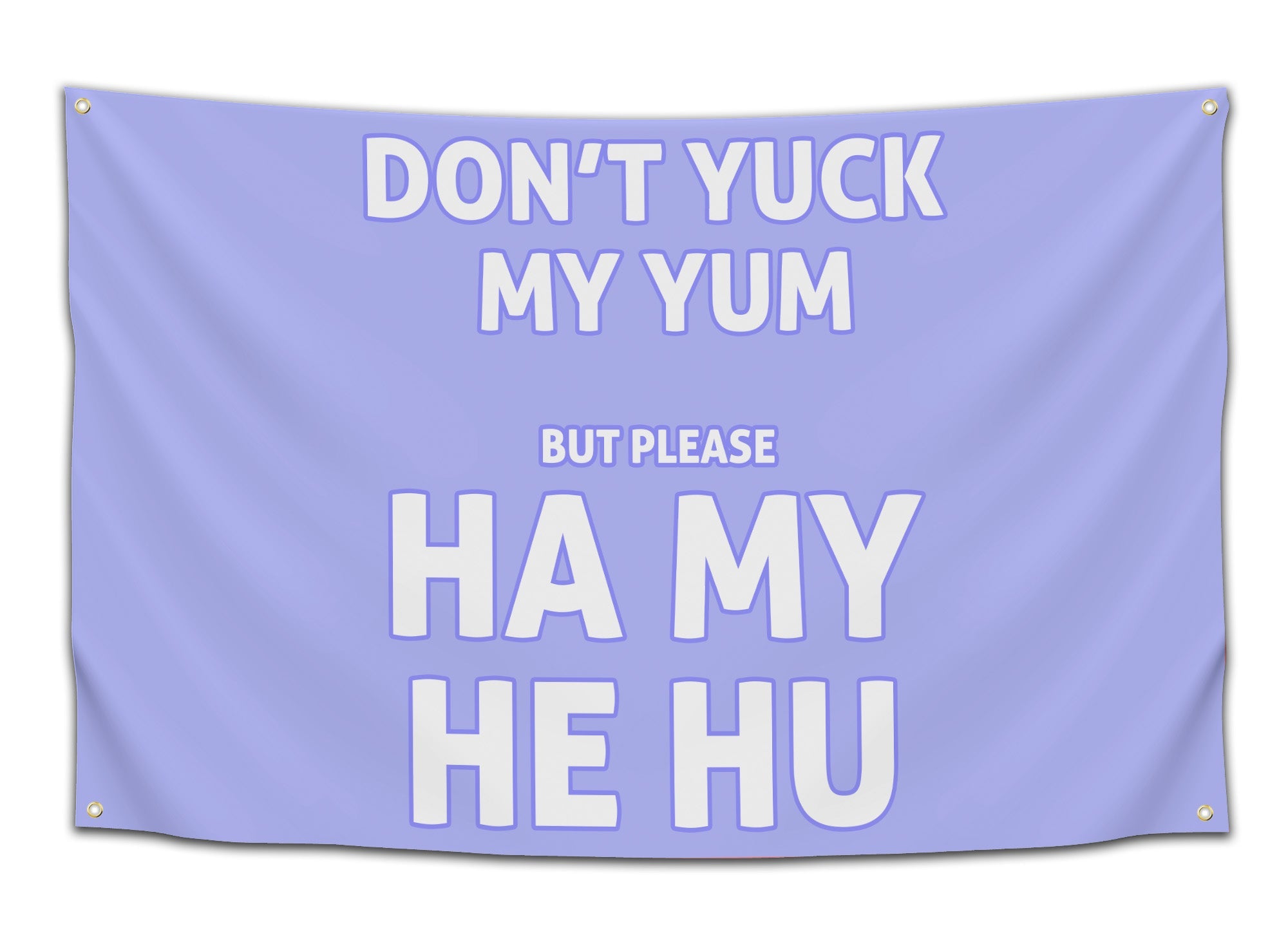 Ha My He Hu Graphic Rave Flag Festival Accessory for Headbangers