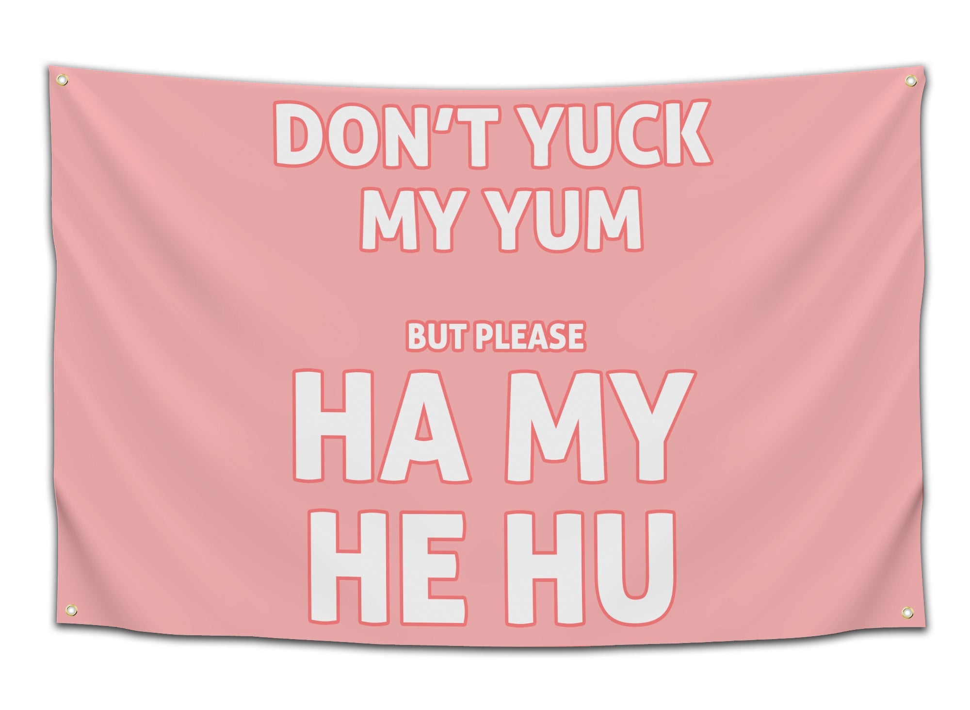Ha My He Hu Graphic Rave Flag Festival Accessory for Headbangers