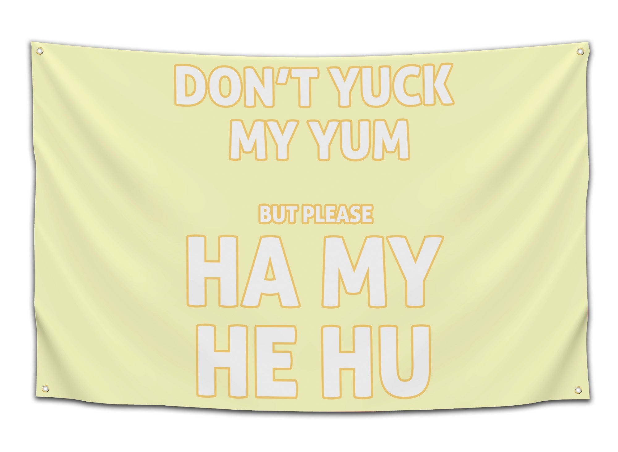 Ha My He Hu Graphic Rave Flag Festival Accessory for Headbangers