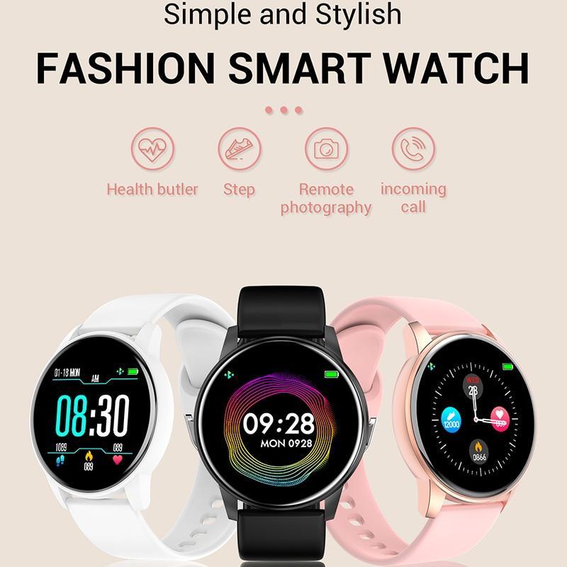 Unisex Smartwatch with 1.3-inch Display, Heart Rate & Fitness Tracker