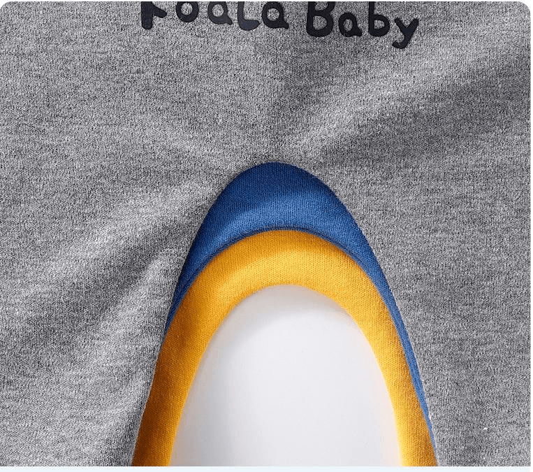 Baby Footed Cotton Bear Pants with Animal Detail