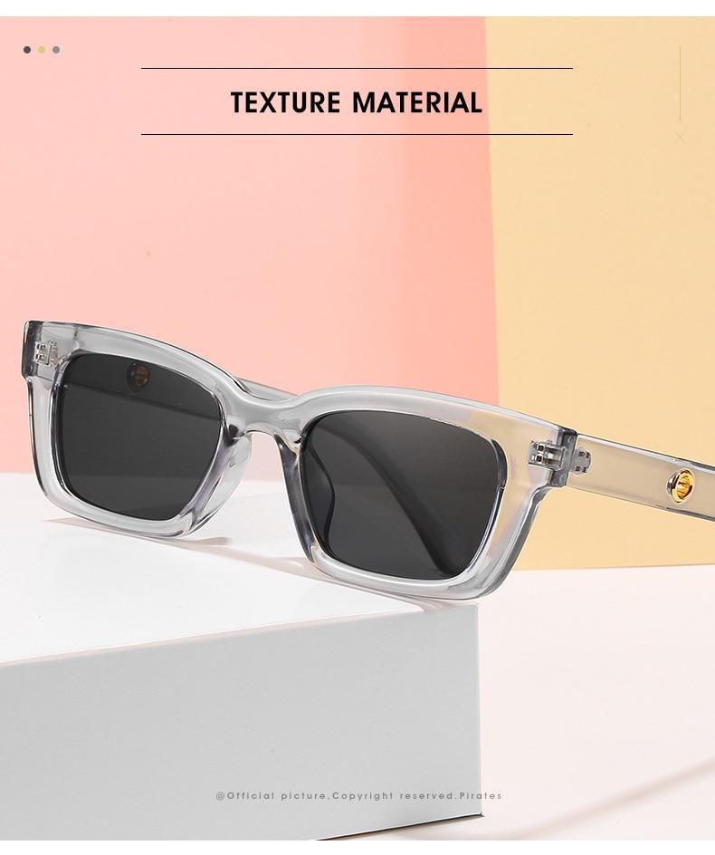 Vintage Rectangle Sunglasses – Retro Square Frame Eyewear