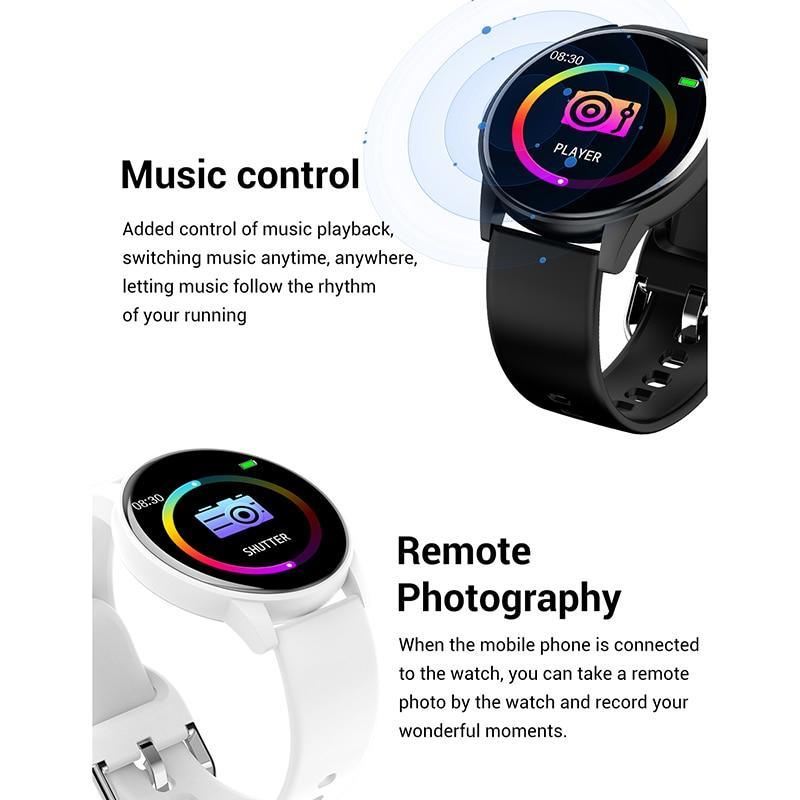 Unisex Smartwatch with 1.3-inch Display, Heart Rate & Fitness Tracker