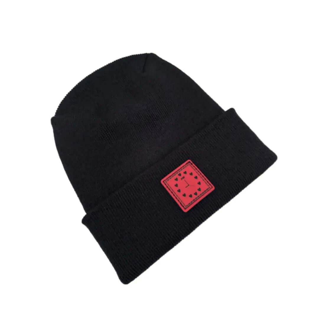 Haakwear Valentine's Day H Stitch Beanie, Heart Clock
